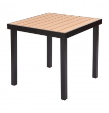 Garden table IZZY 4-seater 79x79x74 brown/black