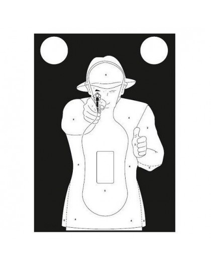 TS-9 silhouette shooting targets Frenchman - set of 50