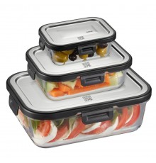 Set of 3 rectangular containers MILO