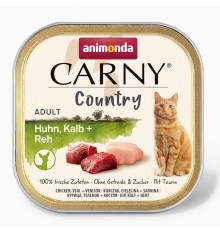 ANIMONDA Carny Country Chicken, Veal + Venison - wet cat food - 100 g