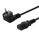 SAVIO CL-146 Power cable Schuko IEC C13, 3 m Black
