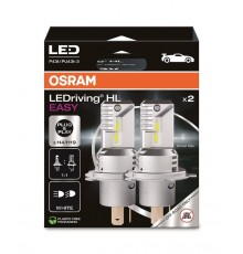 LED bulb (Set of 2pcs) H19/H4 12V 19.0/18.7W P43T/PU43t-3 non-road homologation LEDriving HL EASY, white 6500K