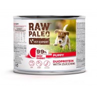 RAW PALEO Duoprotein Beef & Rabbit Puppy - wet dog food - 200g