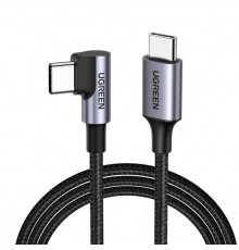 Ugreen USB-C (straight) / USB-C (angled) PD QC 60W 3A 0.5m US255 (grey)