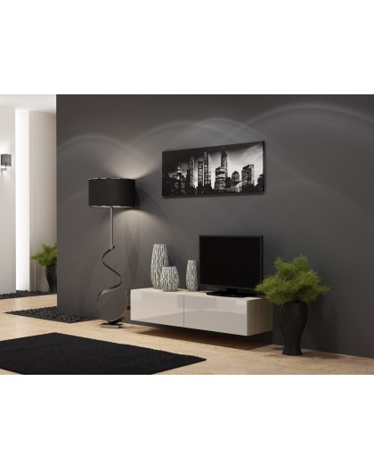 Cama TV stand VIGO 140 30/140/40 sonoma/white gloss