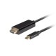 LANBERG KAABEL USB-C(M)-HDMI(M) 1M 4K 60HZ mustmust