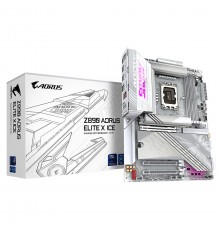 GIGABYTE Z890 AORUS ELITE X ICE Motherboard - Supports Intel Core Ultra (Series 2) CPUs, 16+1+2 phases VRM, up to 9500MHz DDR5 (