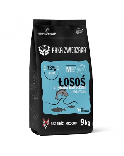 PAKA ZWIERZAKA Salmon with Baltic fish M - dry dog food - 9kg