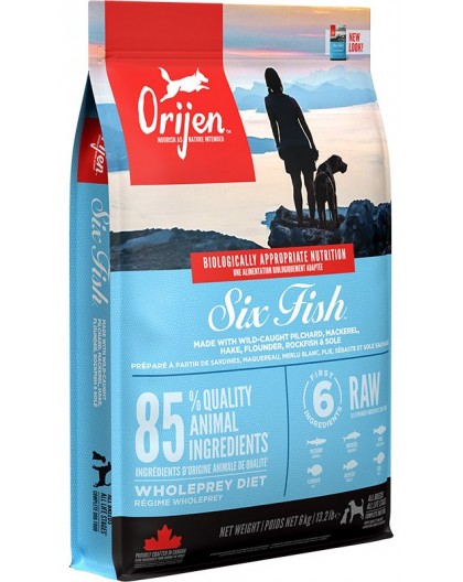 ORIJEN Six Fish - dry dog food - 6 kg