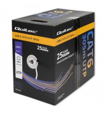 Qoltec UTP Cable/Twisted Pair | CAT6 | 305m | PVC grey