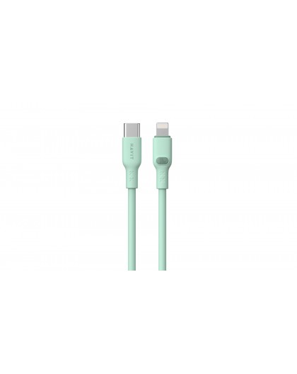 Havit CB6281 - USB Type C to Lightning cable, 1 m (green)