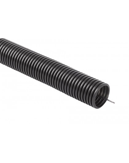 Corrugated flexible installation pipe, PVC, UV, 320N conduit with 50/43 remote control 25m