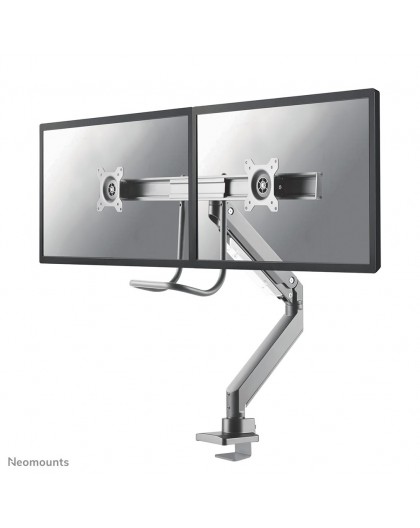 Neomounts NM-D775DXSILVER Monitor arm 10-32" - gas spring - Topfix - 180°-stop