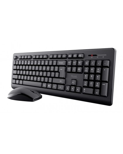 Trust Primo - set (wireless keyboard + wireless mouse), black