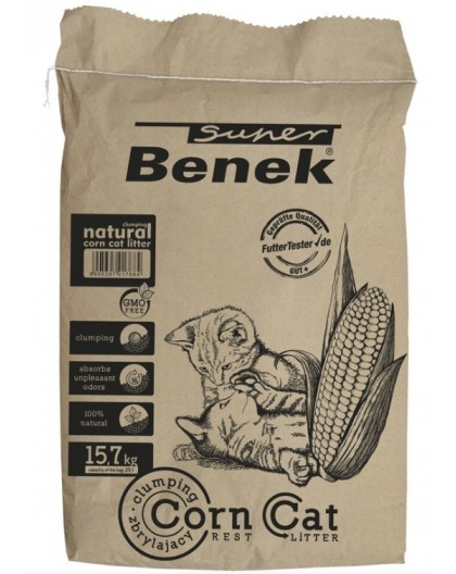 Certech Super Benek Corn Cat - Corn Cat Litter Clumping 25 l