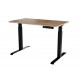 Desk with electric height adjustment MOON 121x67x72-120 black/tan