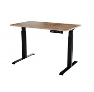 Desk with electric height adjustment MOON 121x67x72-120 black/tan