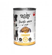 TUF TUF Chunks in gravy with poultry - wet dog food - 415g