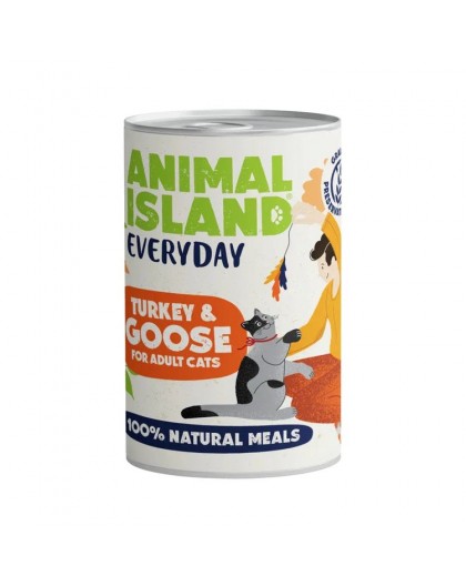 ANIMAL ISLAND Everyday Turkey and goose - wet cat food - 400g