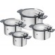 ZWILLING SIMPLIFY 66870-004-0 Pots set Stainless steel 4 pcs. Silver Black