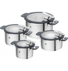 ZWILLING SIMPLIFY 66870-004-0 Pots set Stainless steel 4 pcs. Silver Black
