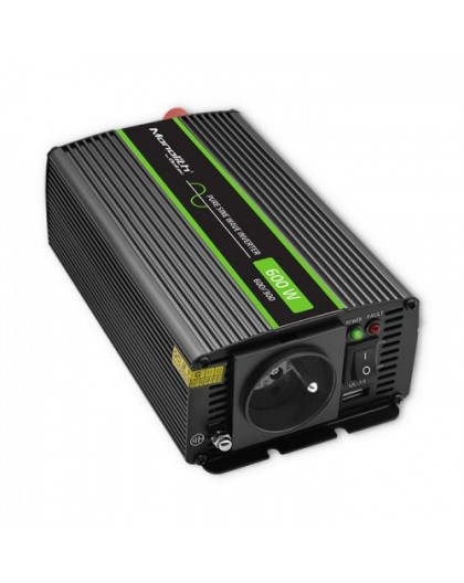 Qoltec Monolith power adapter/inverter Auto 600 W