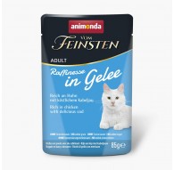 ANIMONDA Vom Feinsten täiskasvanutele Raffinesse želees rikkaliku kana ja tursaga - märg kassitoit - 85 g
