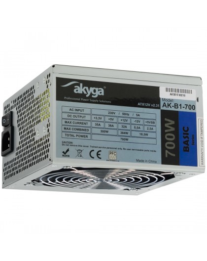 Akyga AK-B1-700 power supply unit 700 W 20+4 pin ATX ATX Grey
