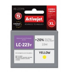 Activejet AB-223YN Ink (replacement for Brother LC223Y Supreme 10 ml yellow)