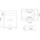 A-LAN GN005 network junction box Cat5e White