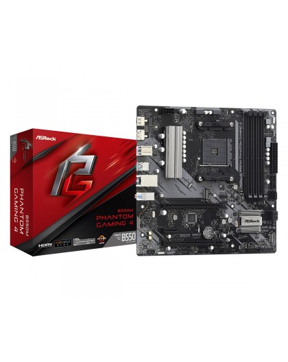Asrock B550M Phantom Gaming 4 Socket AM4 micro ATX AMD B550