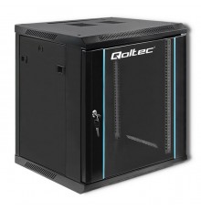 Qoltec 19" RACK cabinet | 12U | 600 x 635 x 600 | Black | Hanging