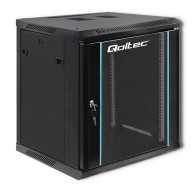 Qoltec 19" RACK cabinet | 12U | 600 x 635 x 600 | Black | Hanging