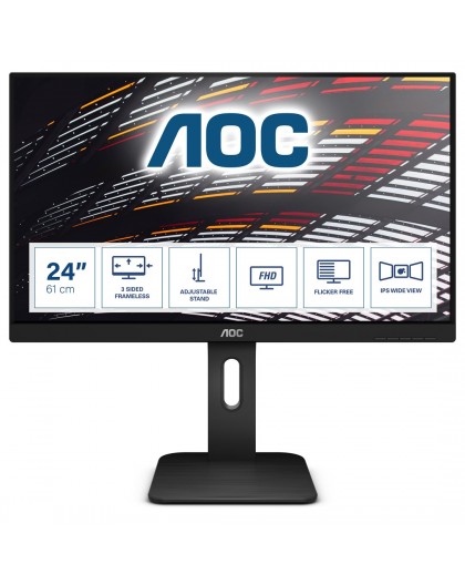 AOC P1 X24P1 computer monitor 61 cm (24") 1920 x 1200 pixels WUXGA LED Black