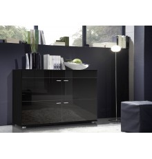 Cama sideboard LOGO II NIGHT 120/42/78 black/black gloss