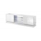 Cama TV cabinet QIU 200 MDF white gloss/white gloss