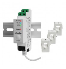 Shelly Hutschiene "Pro 3EM 120A" StromzĂ¤hler Wlan, Lan, BT