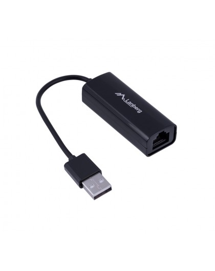 Lanberg NC-0100-01 cable interface/gender adapter USB-A RJ-45 Black