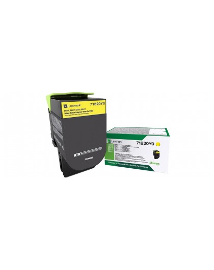 Lexmark 71B20Y0 toner cartridge 1 pc(s) Original Yellow