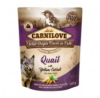CARNILOVE Dog Pouch Quail & Yellow carrot - wet dog food - 300g