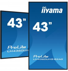 iiyama 43" 4K UHD professional digital signage display with advanced control and connectivity options