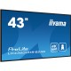 iiyama 43" 4K UHD professional digital signage display with advanced control and connectivity options