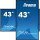 iiyama 43" 4K UHD professional digital signage display with advanced control and connectivity options