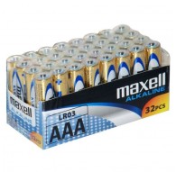 MAXELL ALKALINE LR03 AAA alkaline battery FOIL carton 32 pieces (8 packs of 4 each)