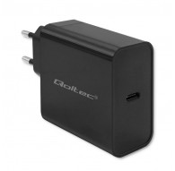 Qoltec 52379 Super Quick PD Charger | 1xUSB-C | 65W | 5-20V | 3-3.25A | Black