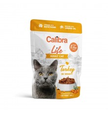 CALIBRA Cat Life Adult Turkey in gravy - wet cat food - 85g