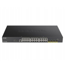 D-Link 24-port Gigabit PoE Smart Managed Switch with 4x 10G SFP+, 370Watts