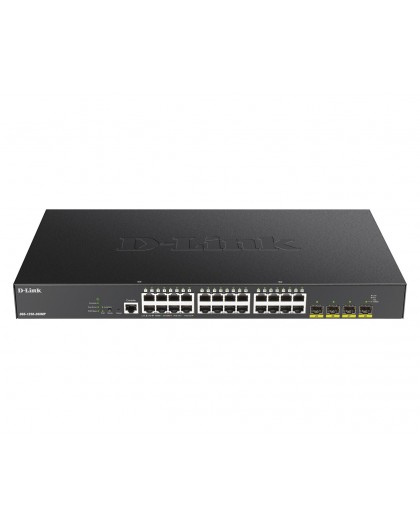 D-Link 24-port Gigabit PoE Smart Managed Switch with 4x 10G SFP+, 370Watts