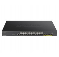 D-Link 24-port Gigabit PoE Smart Managed Switch with 4x 10G SFP+, 370Watts