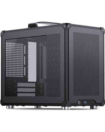 Jonsbo C6 MAX PC Case, Mini Case, Micro-ATX, Tempered Glass - black